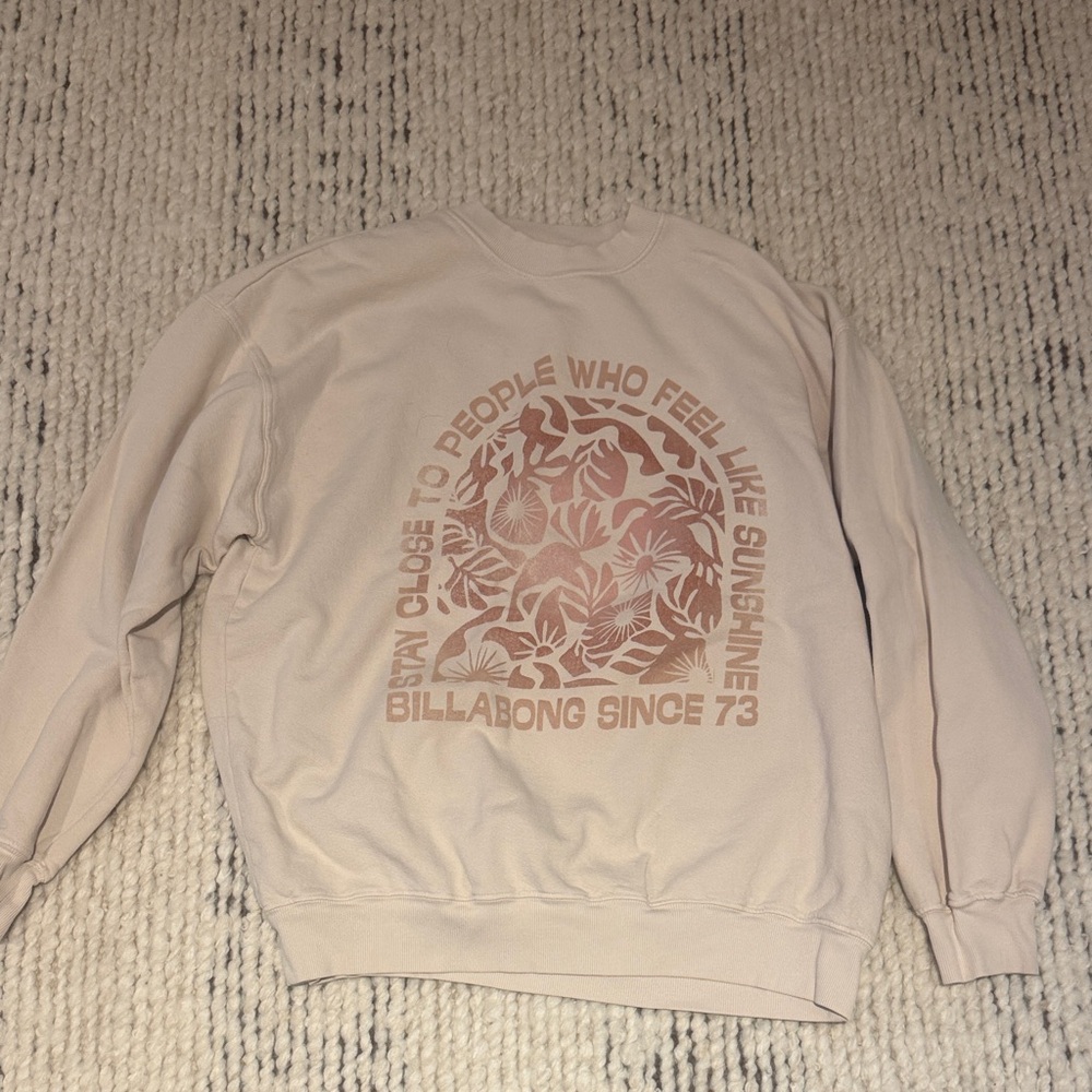 Billabong Crean Sweatshirt with Floral Graphic